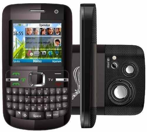 C3 Celular 3 chips teclado Qwerty Smartphone Java Tv Fm